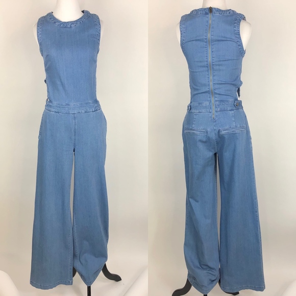 rachel roy denim jumpsuit